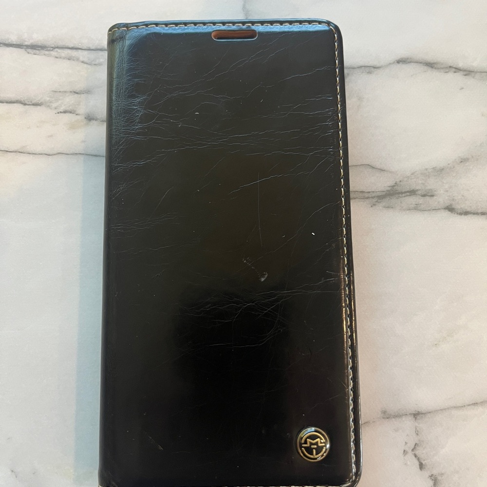 Brown Leather IPhone 13 phone case and wallet!